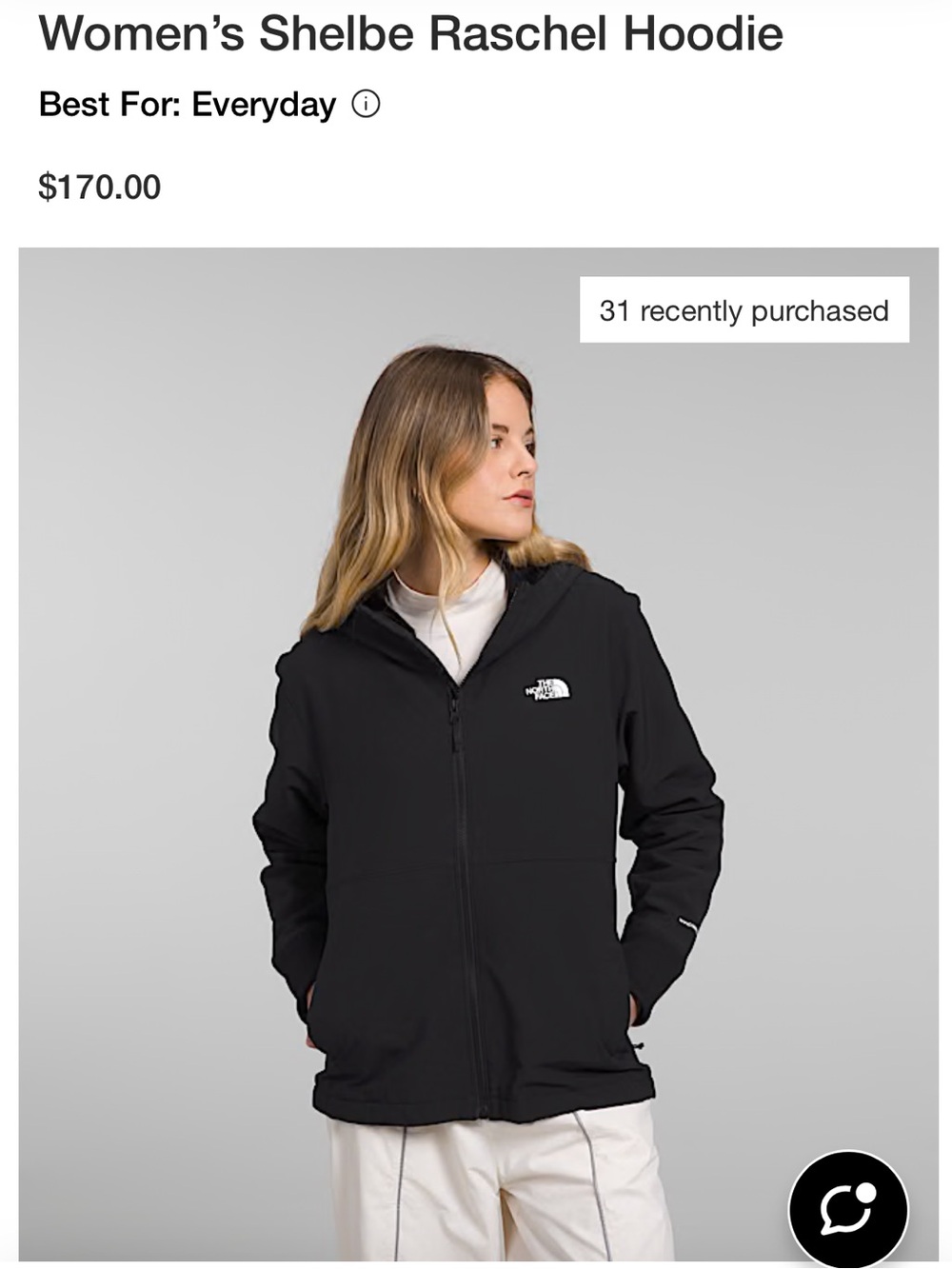 The North Face Black Shelbe Raschel Hoodie